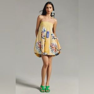 BRAND NEW - with tags and original bag Sarah Gordon strapless printed mini dress